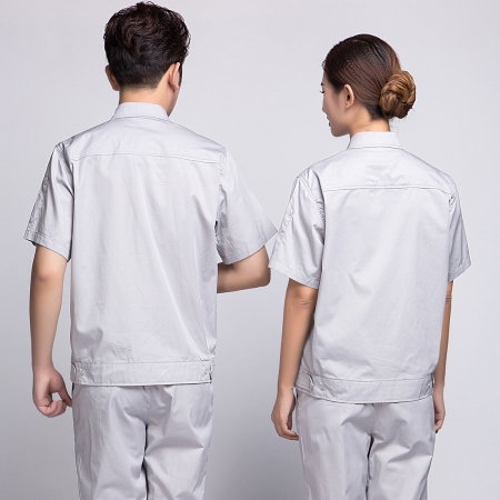 银白色夏季工作服AD11-4